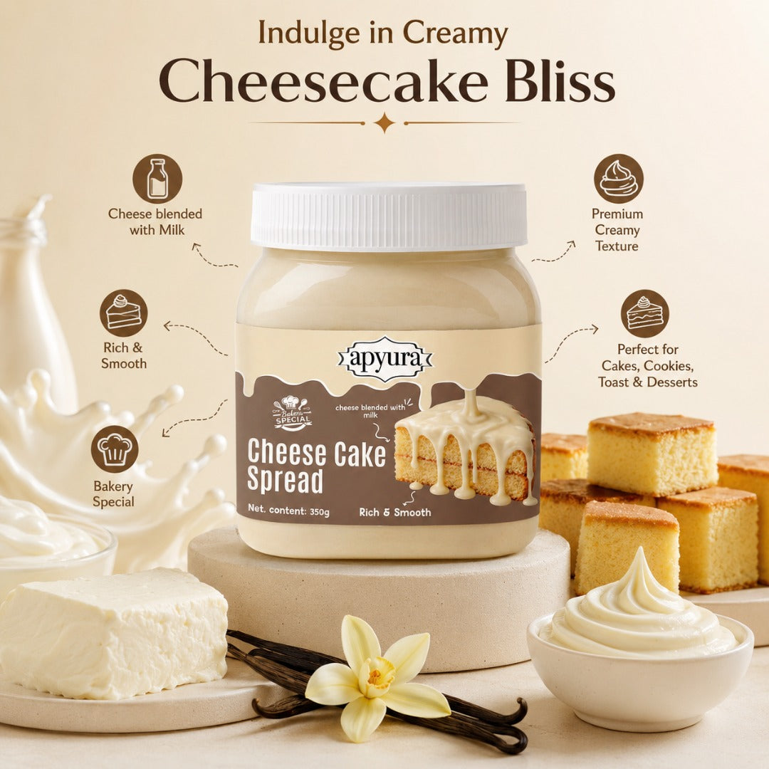 Apyura Cheesecake Spread – Rich & Smooth Cream Cheese Dessert Spread