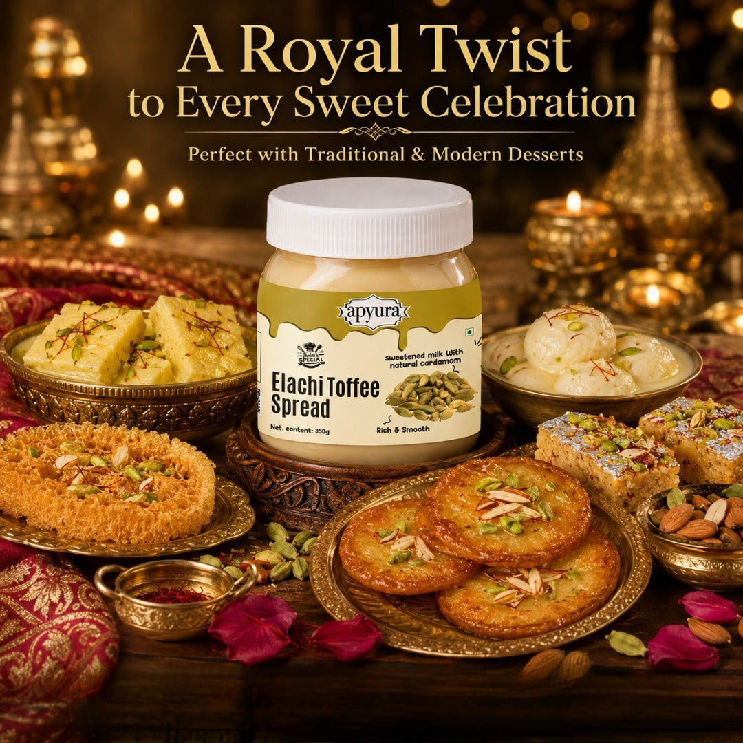 Apyura Elachi Toffee Spread – Rich & Smooth Cardamom Milk Spread