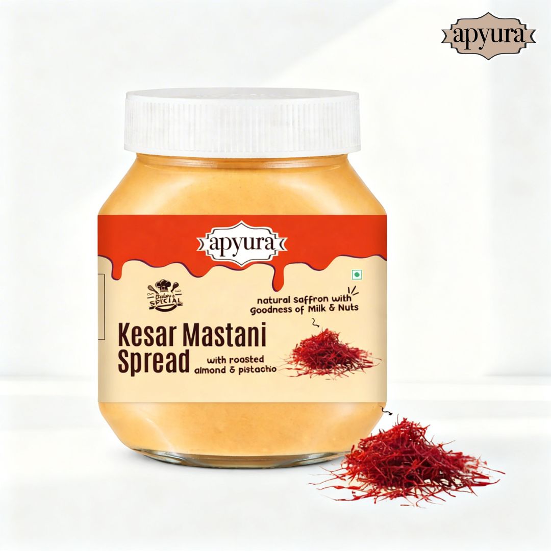 Kesar Apyura Kesar Mastani Spread & Filling –| Royal Saffron Milkshake Flavour for Cakes, Desserts & Beverages