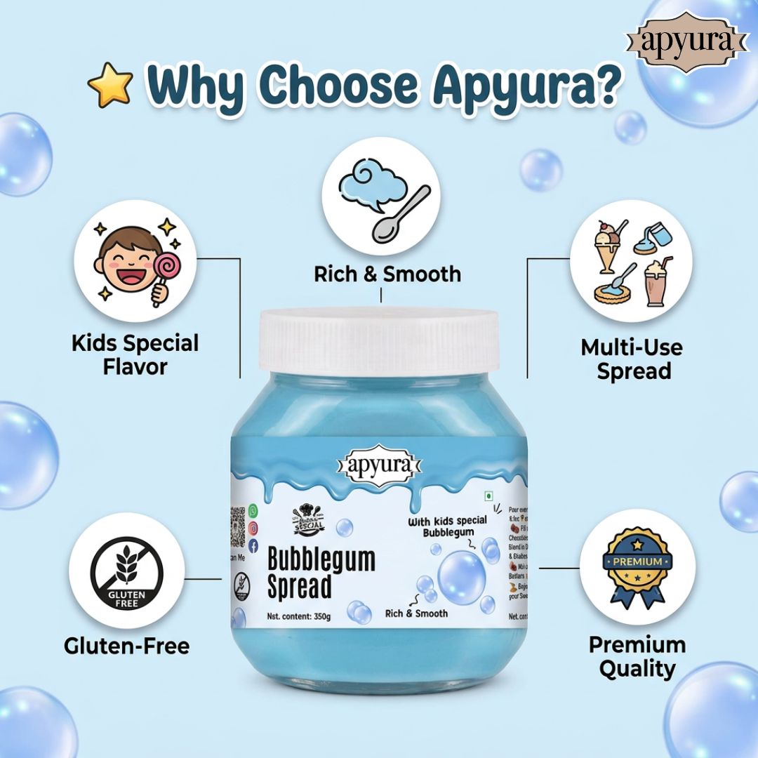 Apyura Bubblegum Spread & Filling –| Fun & Sweet Candy Flavour for Cakes, Desserts & Beverages