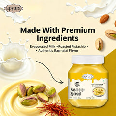 Apyura Rasmalai With Nuts Spread & Filling  | Classic Indian Dessert Flavour for Cakes, Mithai & Beverages