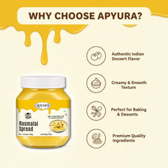 Apyura Rasmalai With Nuts Spread & Filling  | Classic Indian Dessert Flavour for Cakes, Mithai & Beverages