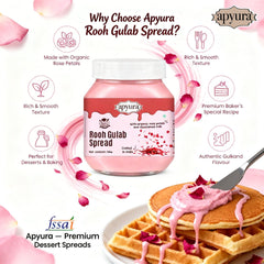 Apyura Rooh Gulab Spread & Filling | Premium Rose Flavoured Dessert Spread