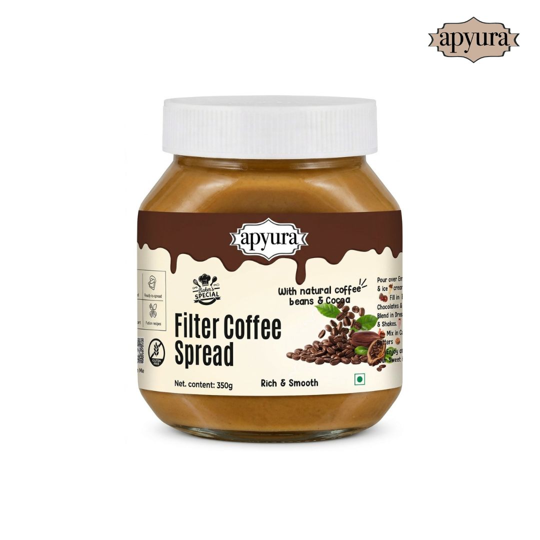 Apyura Filter Coffee Spread & Filling –| Authentic South Indian Coffee Flavour for Cakes, Desserts & Beverages