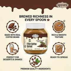 Apyura Filter Coffee Spread & Filling –| Authentic South Indian Coffee Flavour for Cakes, Desserts & Beverages