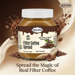 Apyura Filter Coffee Spread & Filling –| Authentic South Indian Coffee Flavour for Cakes, Desserts & Beverages