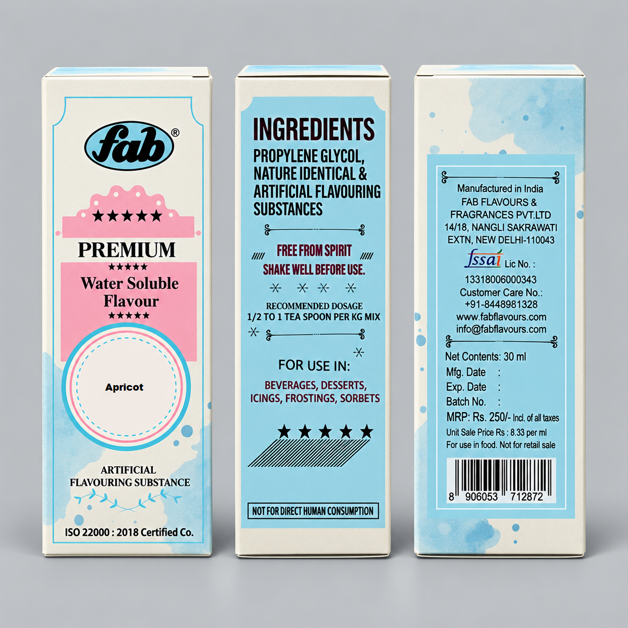FAB Apricot Premium WS Flavour