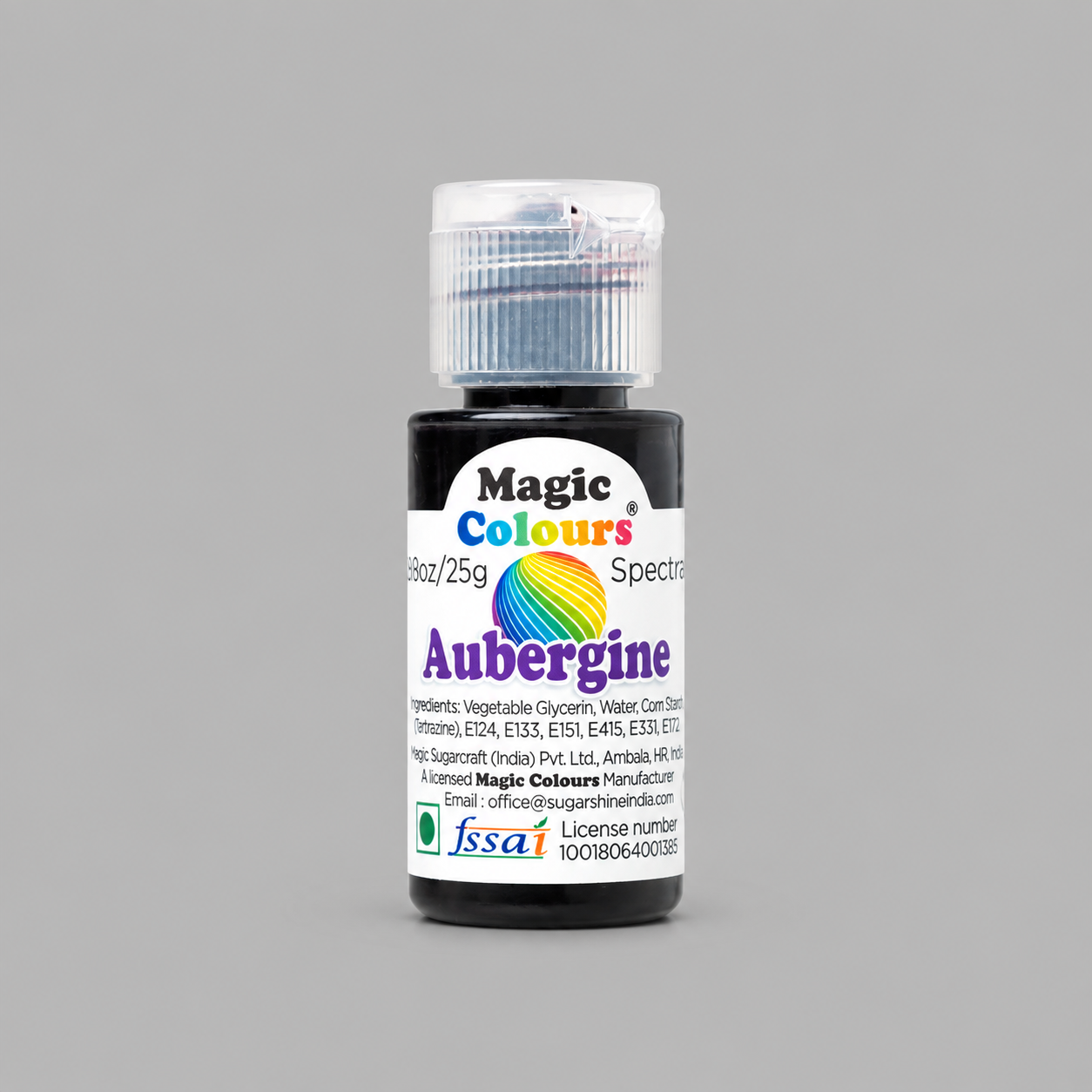 Magic Colours Spectral Gel Food Colour – Aubergine, 25g | Highly Concentrated Edible Gel Colour for Cakes, Fondant, Buttercream, Icing & Desserts
