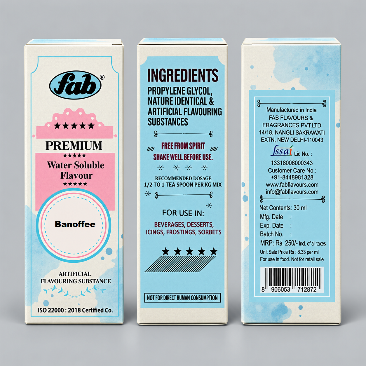 FAB Premium Banoffee Water Soluble Flavour