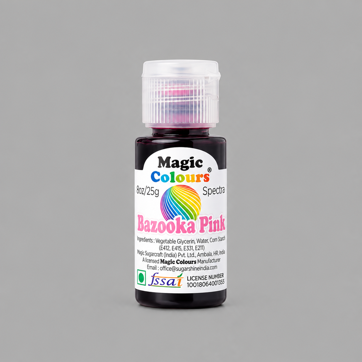 Magic Colours Spectral Gel Food Colour – Bazooka Pink, 25g | Highly Concentrated Edible Gel Colour for Cakes, Fondant, Buttercream & Icing