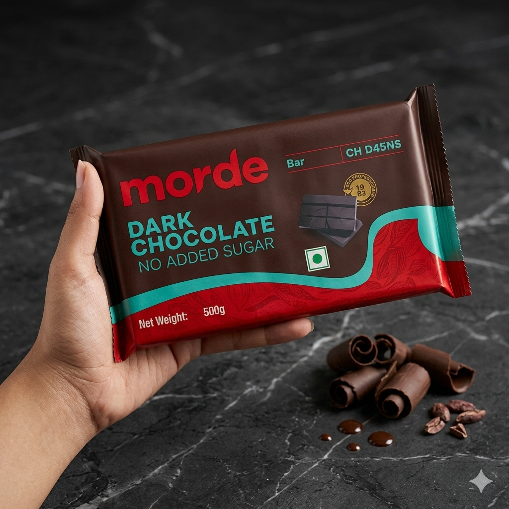 Morde Dark Chocolate Bar CH D45NS No Added Sugar 500g