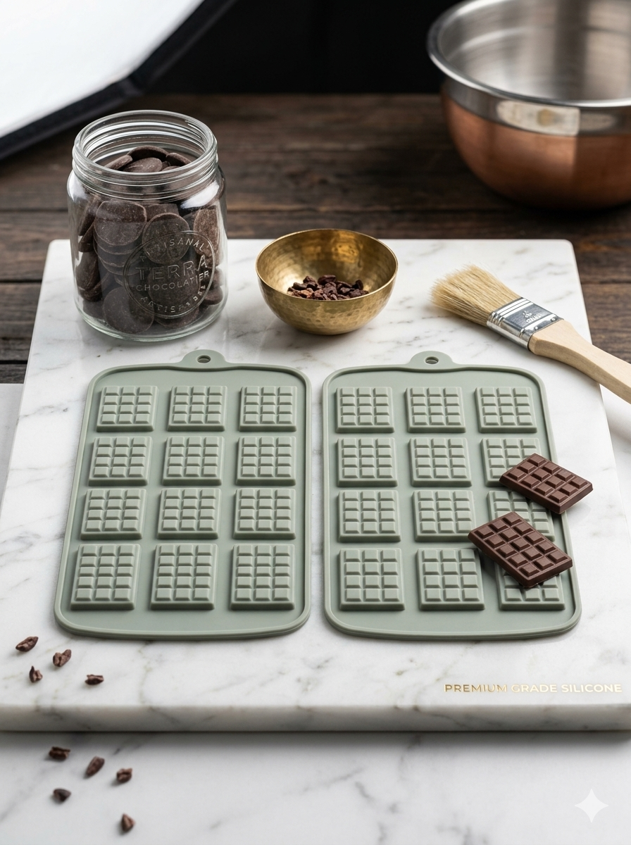 Terra Chocolatier Mini Breakaway Bar Silicone Mold