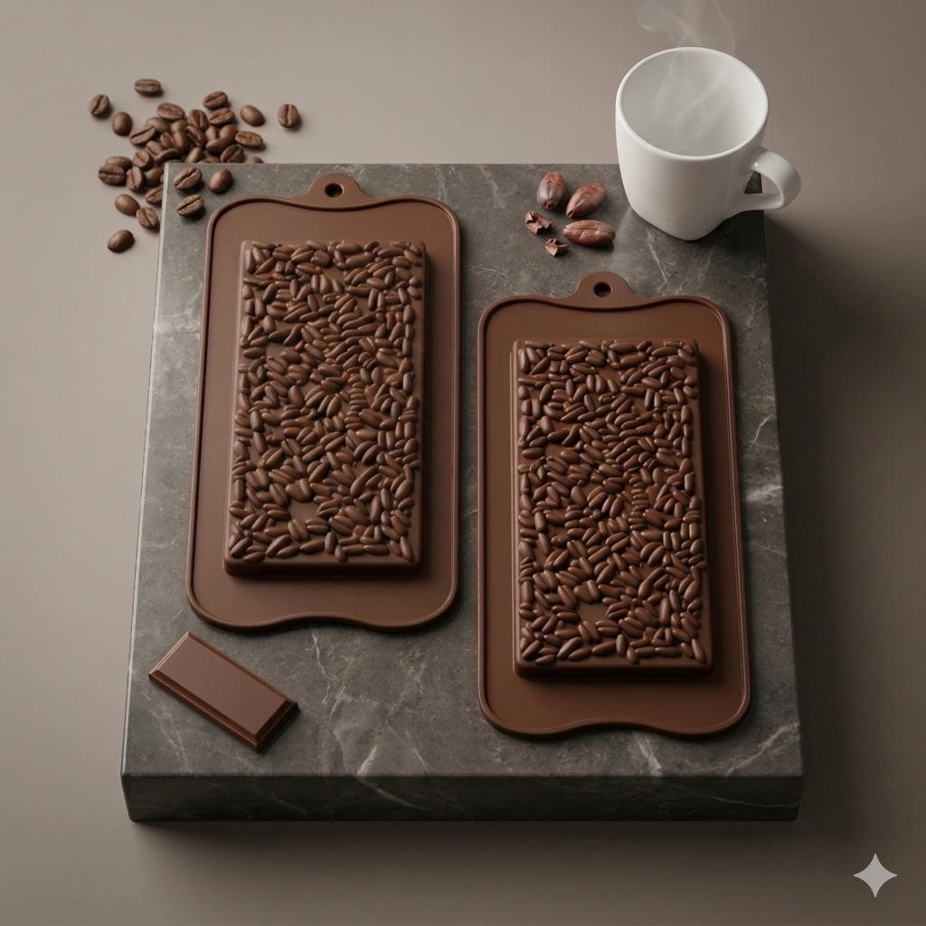 Artisan Coffee Bean Silicone Chocolate Mold