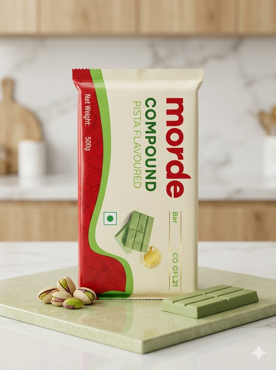 Morde Pista Flavoured Compound Chocolate Bar 500g