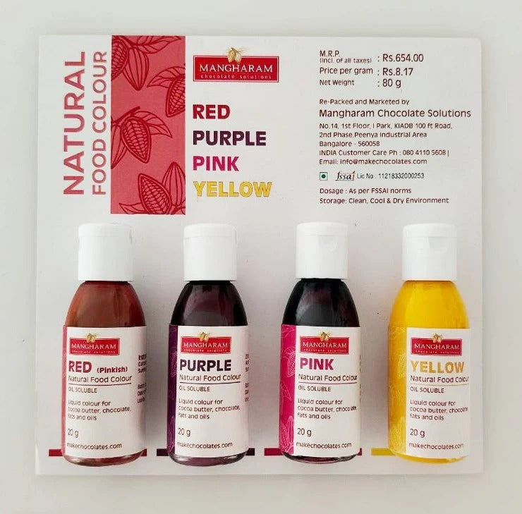 Natural Purple Oil Soluble Food Colour for Chocolate, Cocoa Butter & Baking | 100g