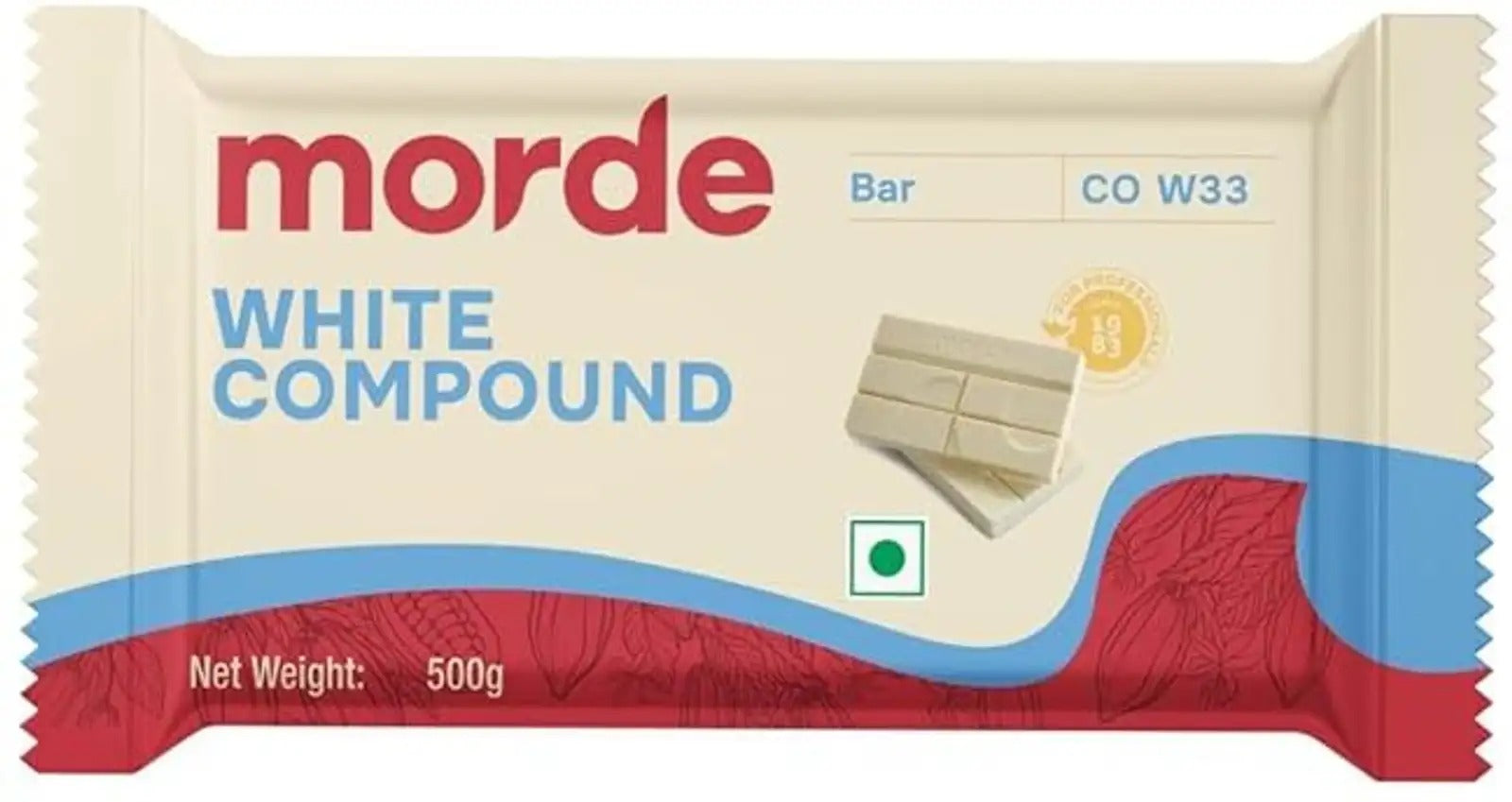 Morde White Compound Chocolate Bar CO W33 500g