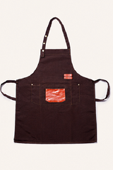 Dark Brown Kitchen Apron | Baking Cart