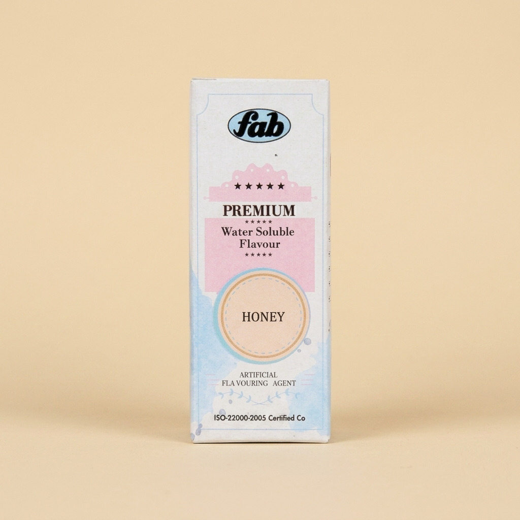 FAB Premium Honey Water Soluble Flavour – Artificial Food Flavouring Essence for Cakes, Desserts & Beverages