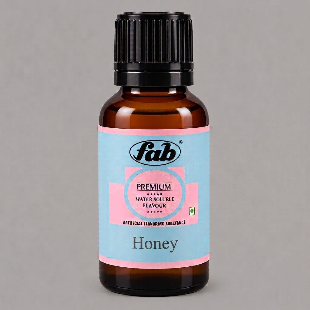 FAB Premium Honey Water Soluble Flavour – Artificial Food Flavouring Essence for Cakes, Desserts & Beverages