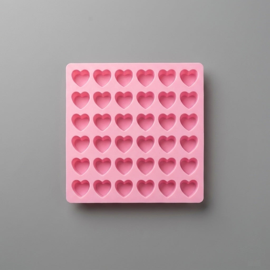 Premium Silicone Heart Chocolate Mold Tray - 36 Cavity