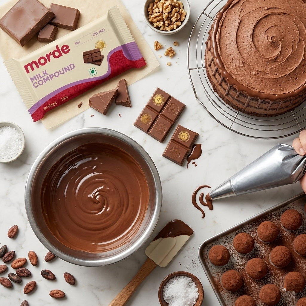 Morde Milk Compound Chocolate Bar CO M21 500g