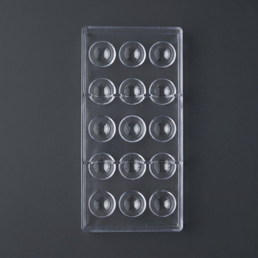 Premium 15 Cavity Half Sphere Chocolate Mold