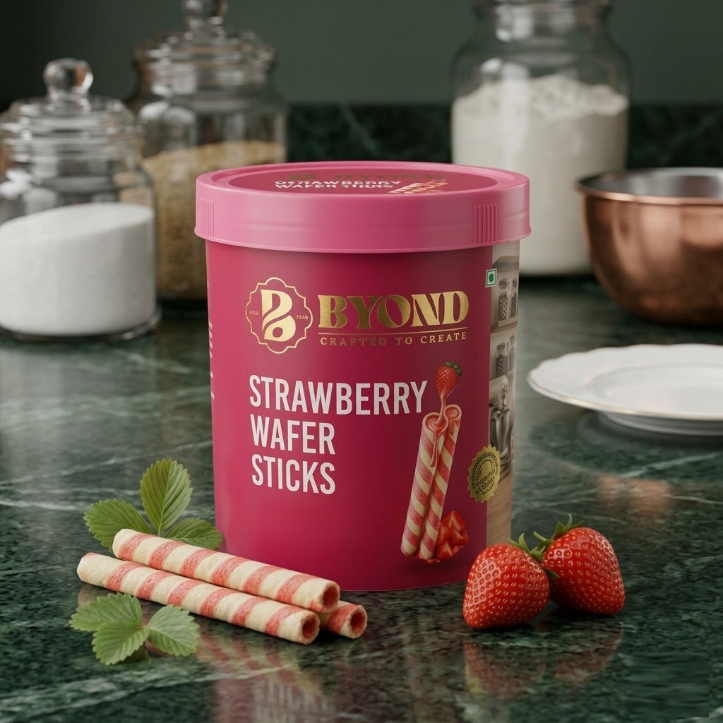 Beyond Strawberry Wafer Sticks (250Grams)
