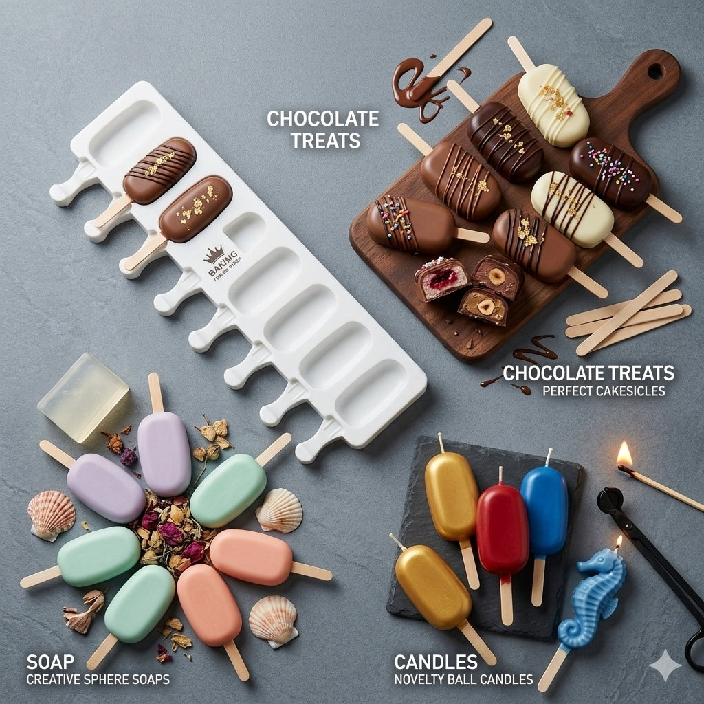 Premium Mini Ice Cream Bar Silicone Mold