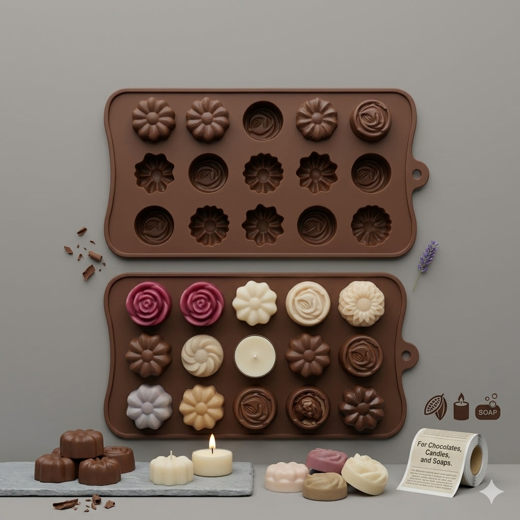 Artisan Collection Blossom Molds – 15-Cavity