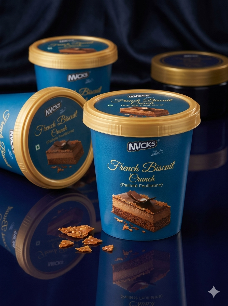 Micks French Biscuit Crunch (Pailleté Feuilletine) – Crispy Biscuit Flakes for Baking & Desserts