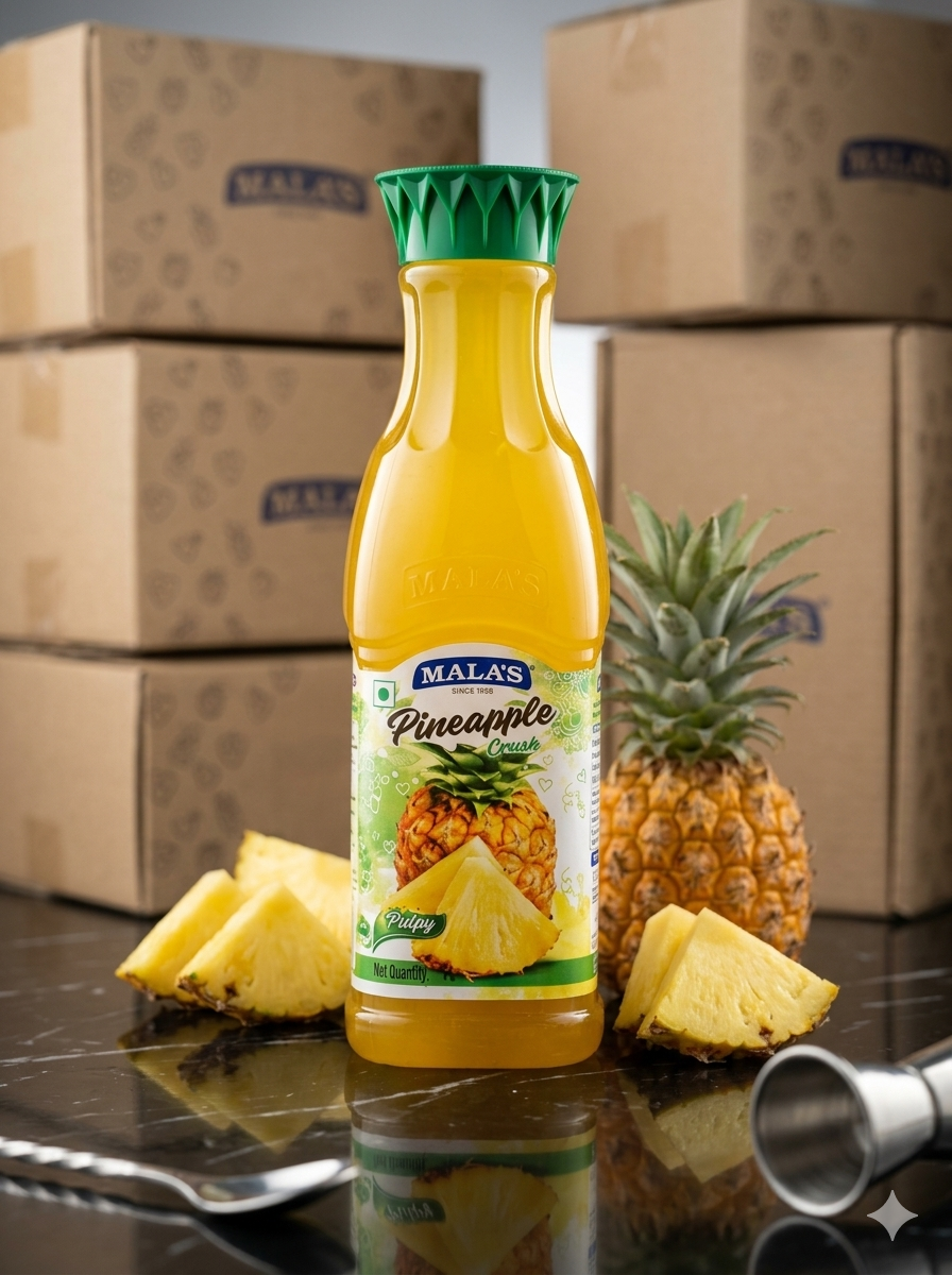 Mala’s Pineapple Crush – Rich & Fruity Pineapple Flavouring for Cakes, Desserts & Beverages