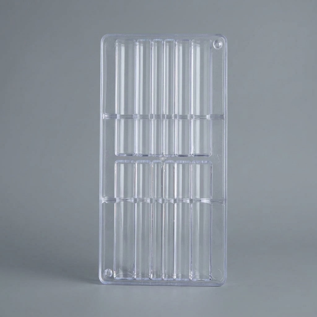 Premium Polycarbonate Chocolate Bar Mold (6 Cavity)