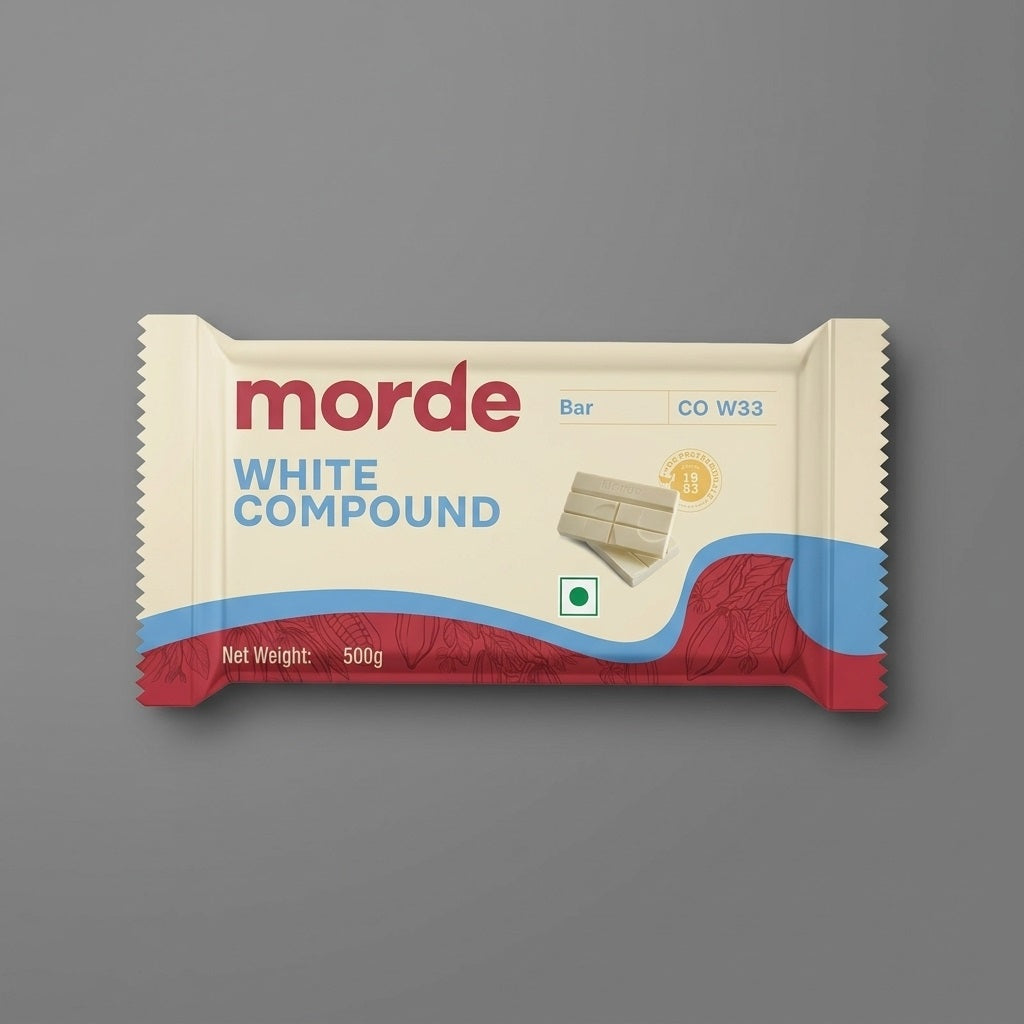 Morde White Compound Chocolate Bar CO W33 500g