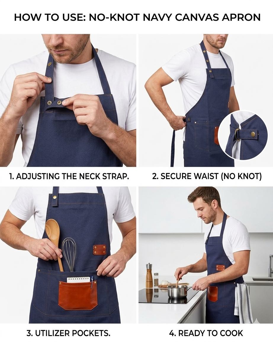 denime Kitchen Apron | Baking Cart