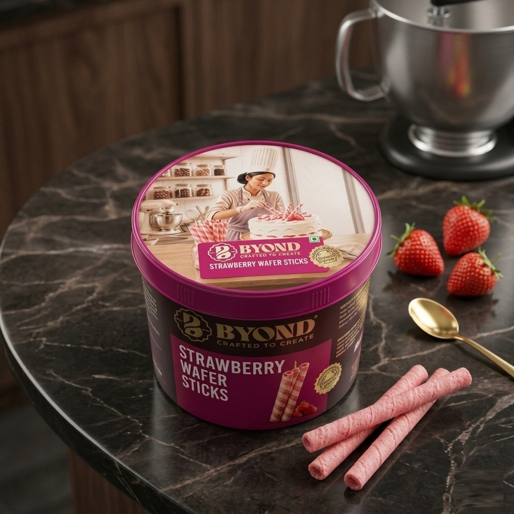 Beyond Strawberry Wafer Sticks (250Grams)