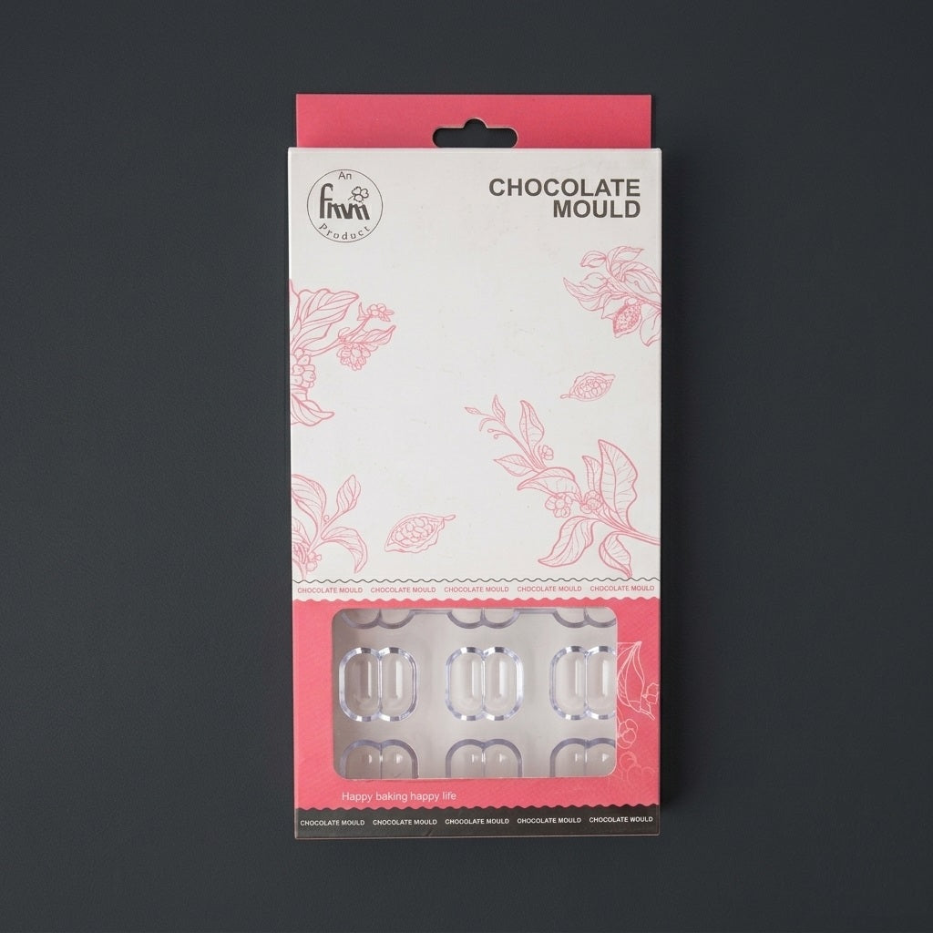 Premium Polycarbonate Coffee Bean Chocolate Mold (21 Cavity)