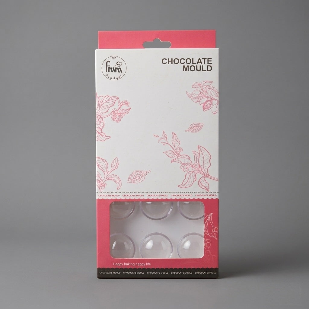 Premium Polycarbonate Half Sphere Chocolate Mold (15 Cavity)