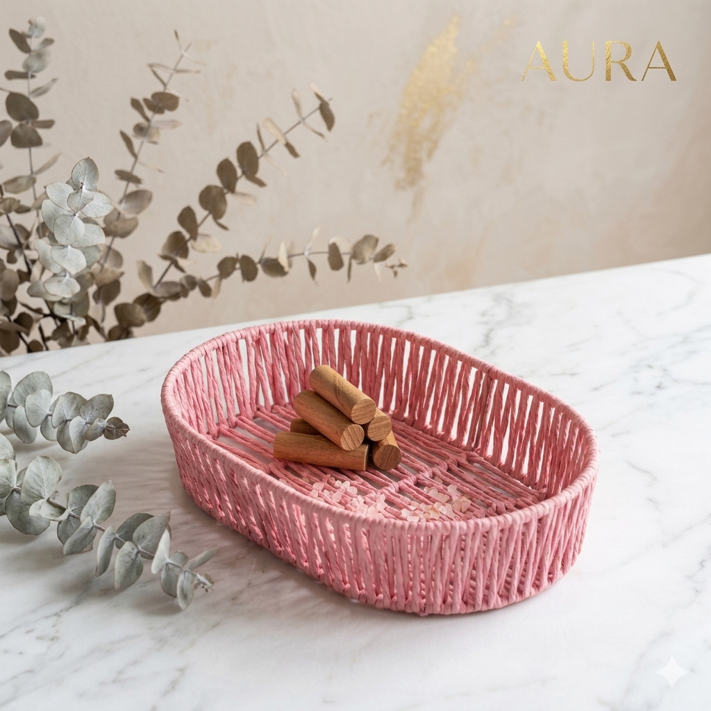 Premium Oval Wicker Gift Basket | Decorative Hamper Basket for Gifting & Home Décor