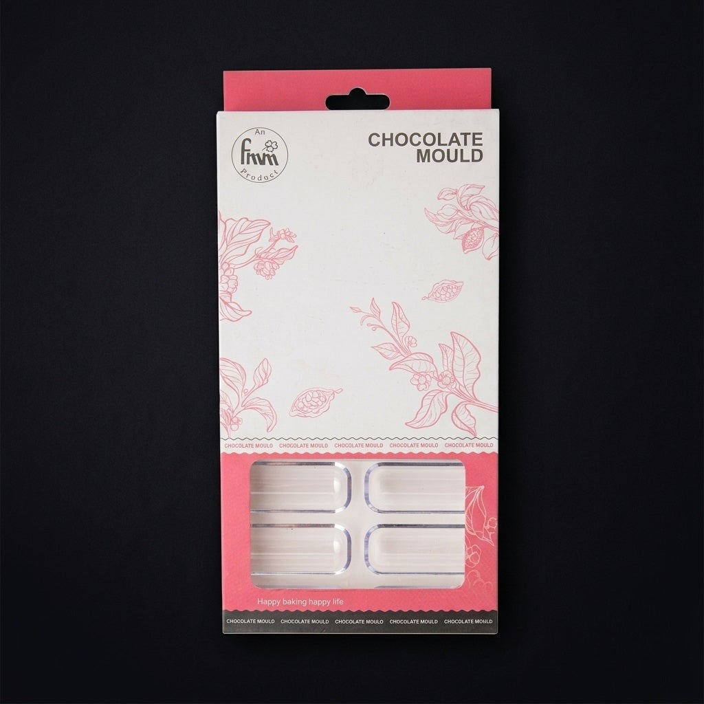 Premium Polycarbonate Rectangle Chocolate Mold (18 Cavity)