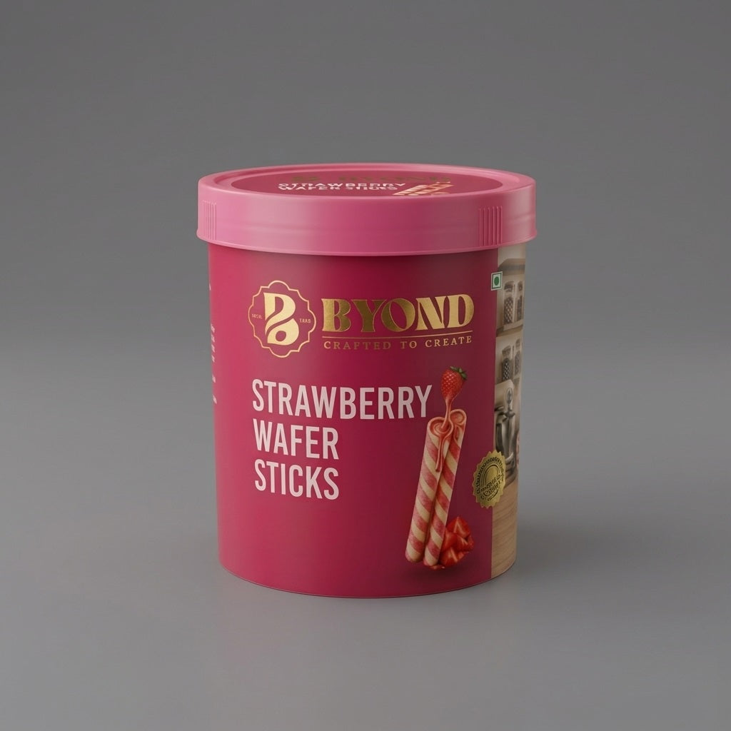 Beyond Strawberry Wafer Sticks (250Grams)