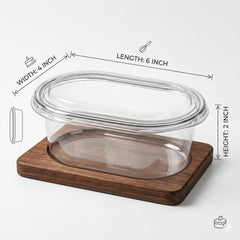 Clear Oval Dessert Boxes with Lid (Pack of 25) | Disposable Leak-Proof Dessert Containers for Tiramisu, Pudding, Mousse, Cake | Transparent Boxes (Oval, Set Of 25)
