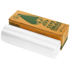 Disposable Piping Bags 16 Inch (Pack of 100) with Dispenser Box for Cake Decorating