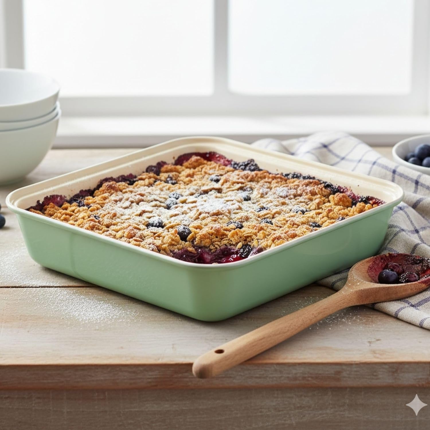 Premium Non-Stick Square Baking Pan | 9-Inch Cake Tin for Oven Baking | Ideal for Brownies, Cakes, Lasagna & Desserts | Baking Tray
