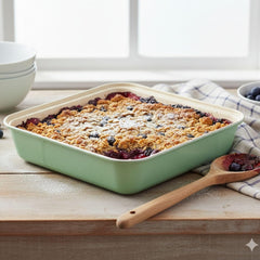 Premium Non-Stick Square Baking Pan | 9-Inch Cake Tin for Oven Baking | Ideal for Brownies, Cakes, Lasagna & Desserts | Baking Tray