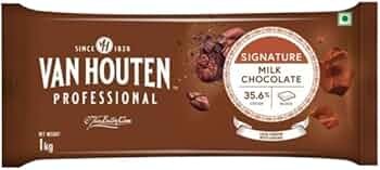 Van Houten Milk Chocolate Couverture (35.6% Cocoa) - 1 Kg