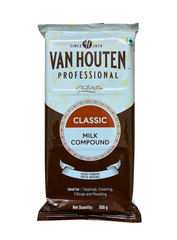 Van Houten Classic Milk Compound Chocolate Slab 500g | Premium Milk Chocolate Compound for Baking & Desserts