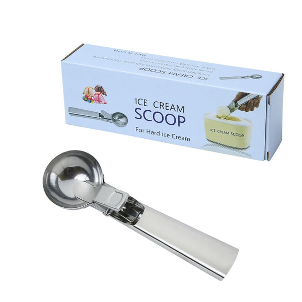 Premium Stainless Steel Ice Cream Scoop with Trigger