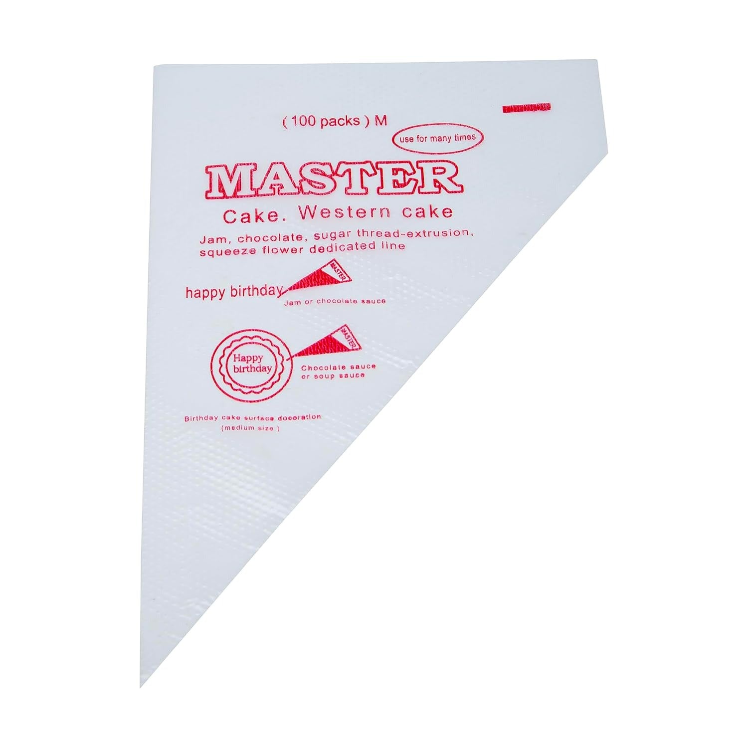 Disposable Piping Bags, Medium 14 Inch, 100 Pack – BPA-Free Pastry Bags for Cake & Cookie Decorating