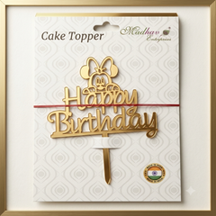 Minnie Theme Acrylic Cake Topper