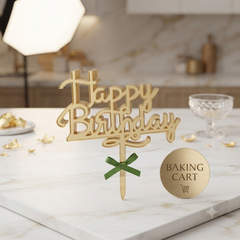 Premium Layered Script Acrylic Cake Topper